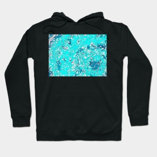 Turquoise, blue, Supernova Mandala Hoodie